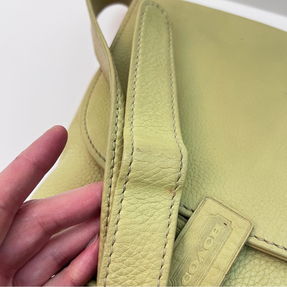 Vintage Coach Sonoma Flap in Light Green Rare! 4903 - Picture 8 of 11